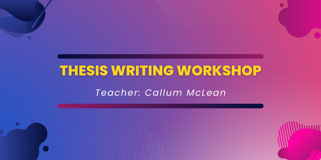workshop on thesis writing